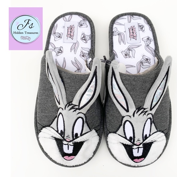 Warner Bros Looney Tunes/Bugs Bunny Slippers - Picture 1 of 12